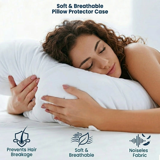 Waterproof Pillow Protector - Hypoallergenic, Breathable, Zipper Closure