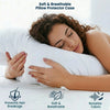 Waterproof Pillow Protector - Hypoallergenic, Breathable, Zipper Closure