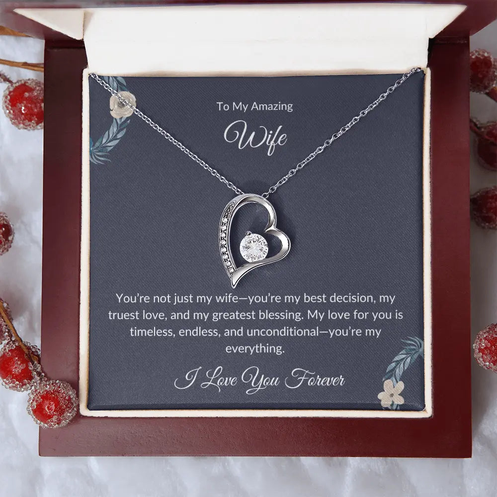 To My Beautiful Wife – Forever Love Necklace - Birthday Gift prime Collection Hub