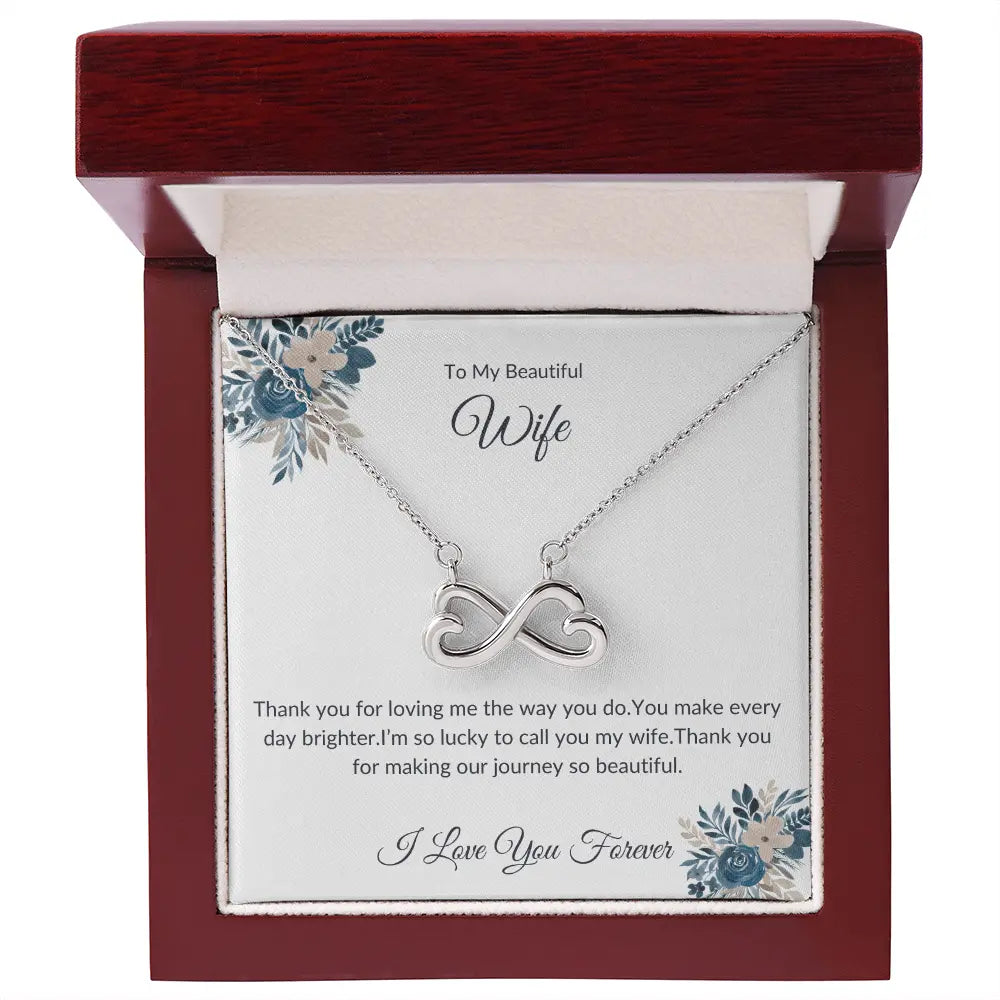 To My Precious Wife – Forever Linked Necklace – A Love That Lasts prime Collection Hub