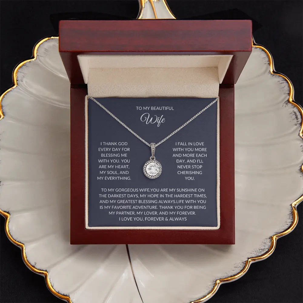 To My Wife – Love Knot Necklace – A Romantic Gift She Deserves prime Collection Hub