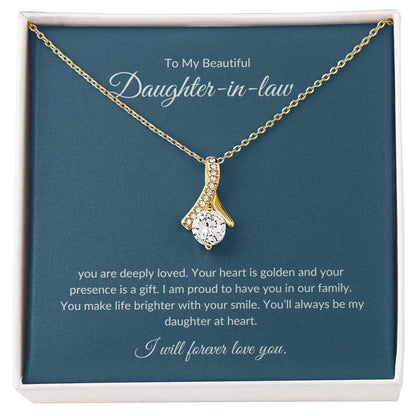 To My Daughter-in-Law – Dazzling Necklace That Shows Appreciation prime Collection Hub