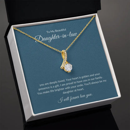 To My Daughter-in-Law – Dazzling Necklace That Shows Appreciation prime Collection Hub