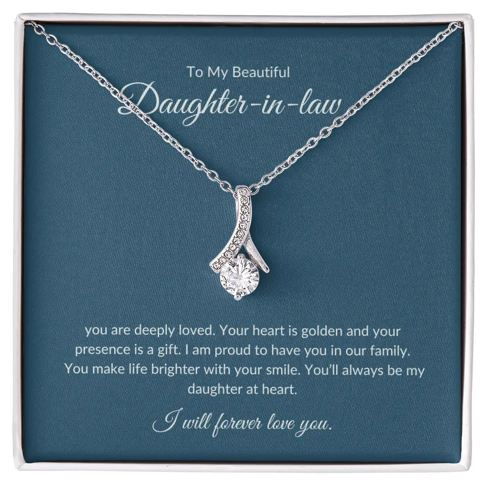To My Daughter-in-Law – Dazzling Necklace That Shows Appreciation prime Collection Hub