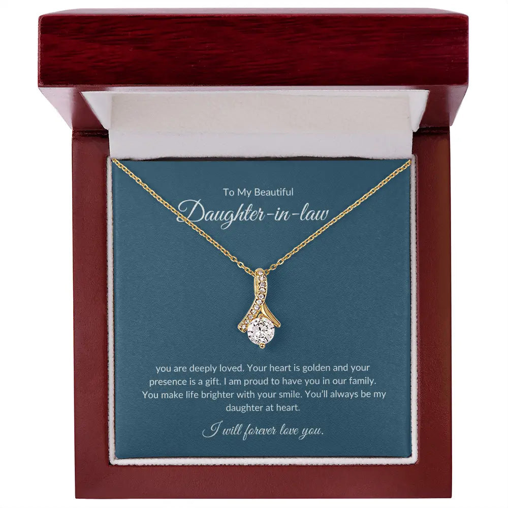 To My Daughter-in-Law – Dazzling Necklace That Shows Appreciation prime Collection Hub