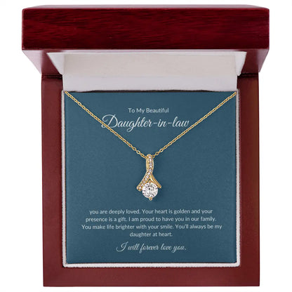To My Daughter-in-Law – Dazzling Necklace That Shows Appreciation prime Collection Hub