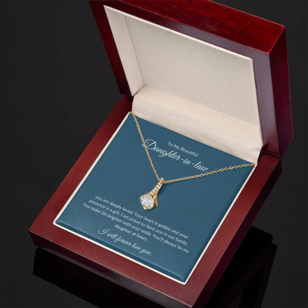 To My Daughter-in-Law – Dazzling Necklace That Shows Appreciation prime Collection Hub