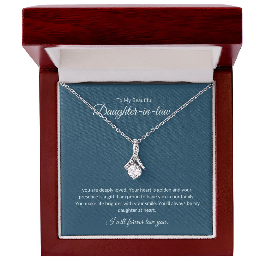 To My Daughter-in-Law – Dazzling Necklace That Shows Appreciation prime Collection Hub