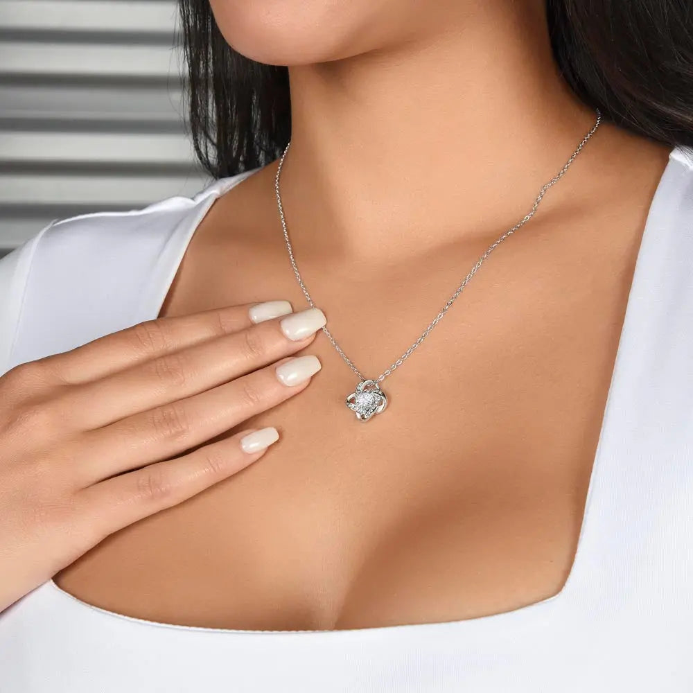 To My Beautiful Wife – Forever Love Necklace – A Gift She'll Never Forget prime Collection Hub