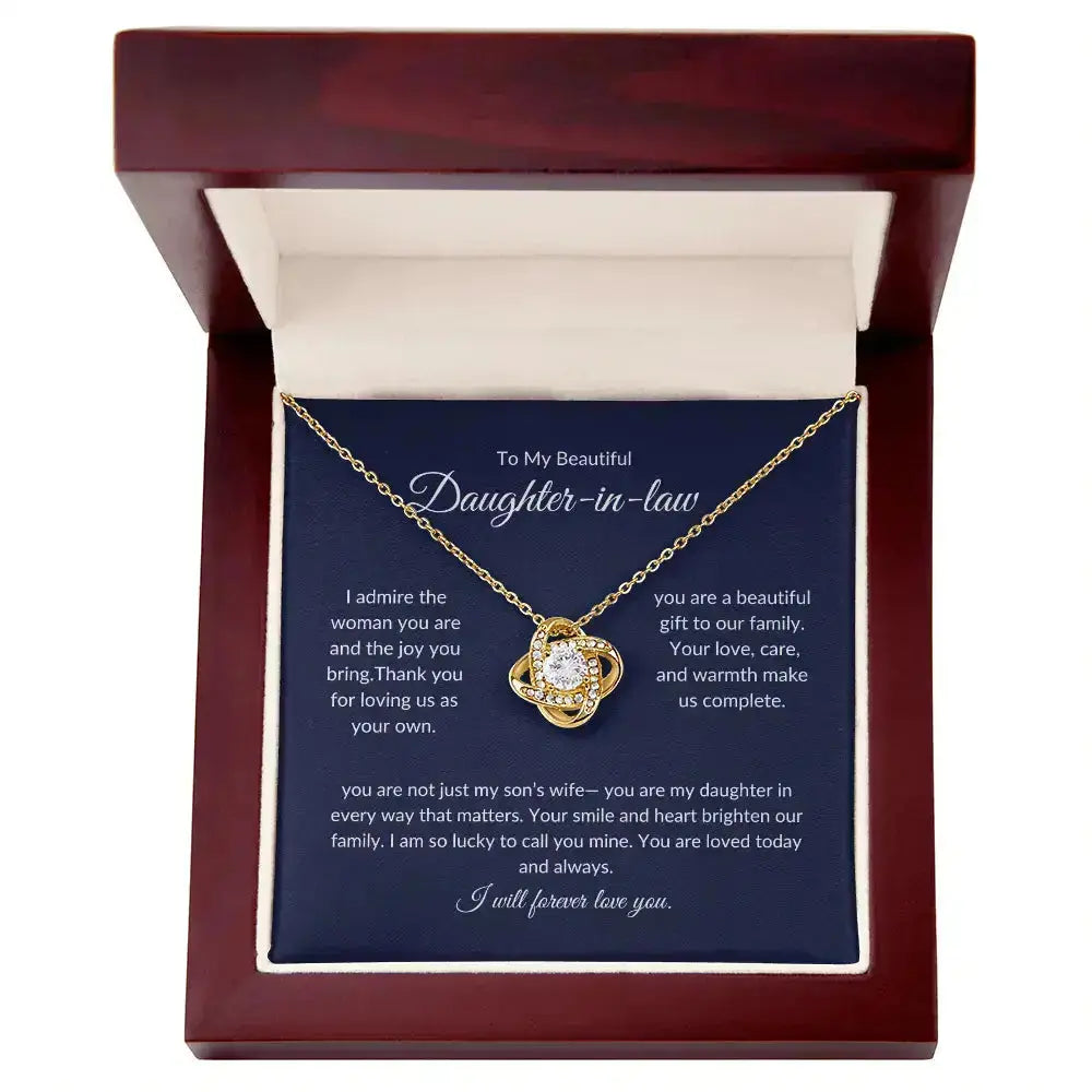 Jewelry gift for future daught in law – Elegant necklace with Love Message prime Collection Hub
