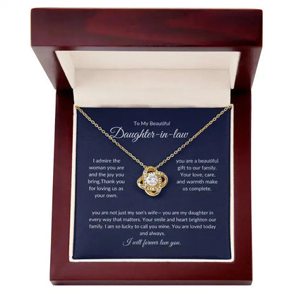 Jewelry gift for future daught in law – Elegant necklace with Love Message prime Collection Hub