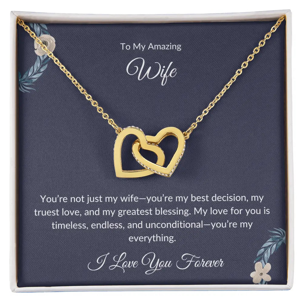 To My Beautiful Wife – Forever Love Necklace - Birthday Gift prime Collection Hub