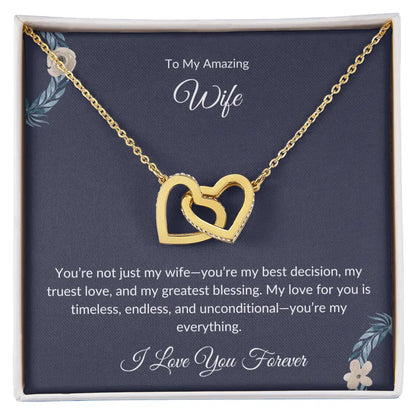 To My Beautiful Wife – Forever Love Necklace - Birthday Gift prime Collection Hub