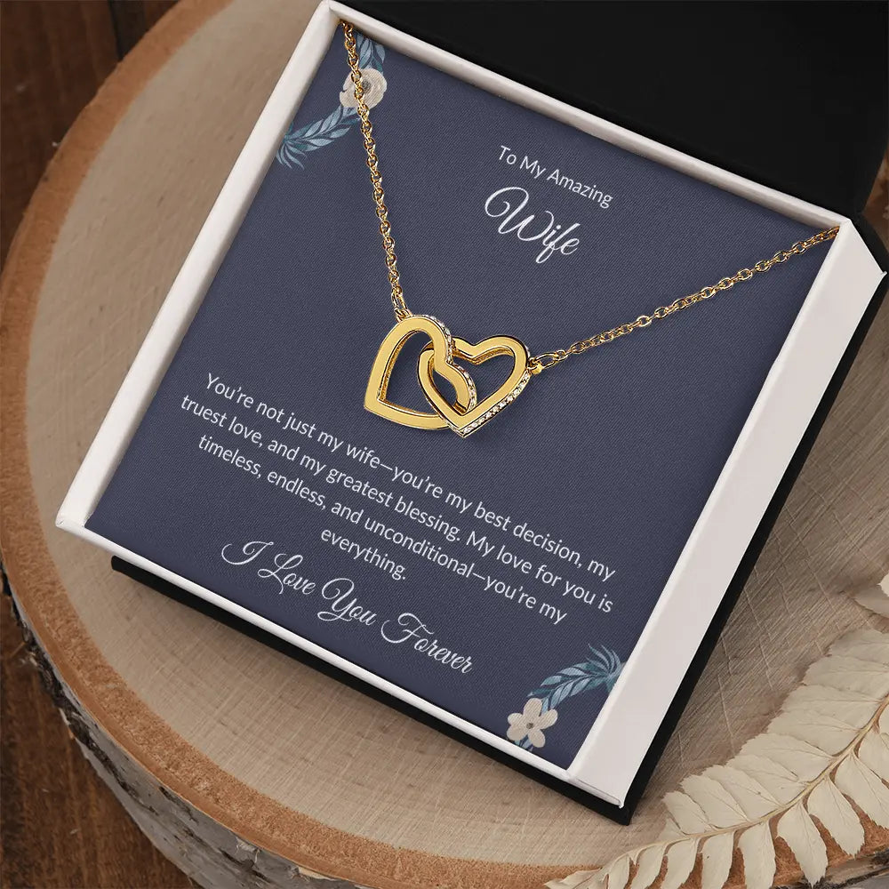 To My Beautiful Wife – Forever Love Necklace - Birthday Gift prime Collection Hub