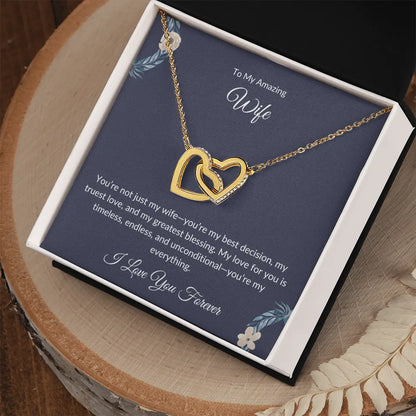 To My Beautiful Wife – Forever Love Necklace - Birthday Gift prime Collection Hub