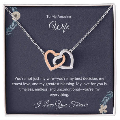 To My Beautiful Wife – Forever Love Necklace - Birthday Gift prime Collection Hub