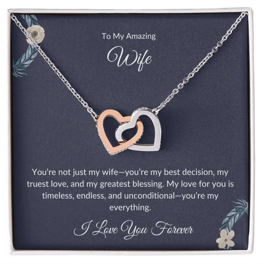 To My Beautiful Wife – Forever Love Necklace - Birthday Gift prime Collection Hub