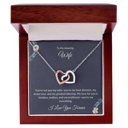 To My Beautiful Wife – Forever Love Necklace - Birthday Gift prime Collection Hub