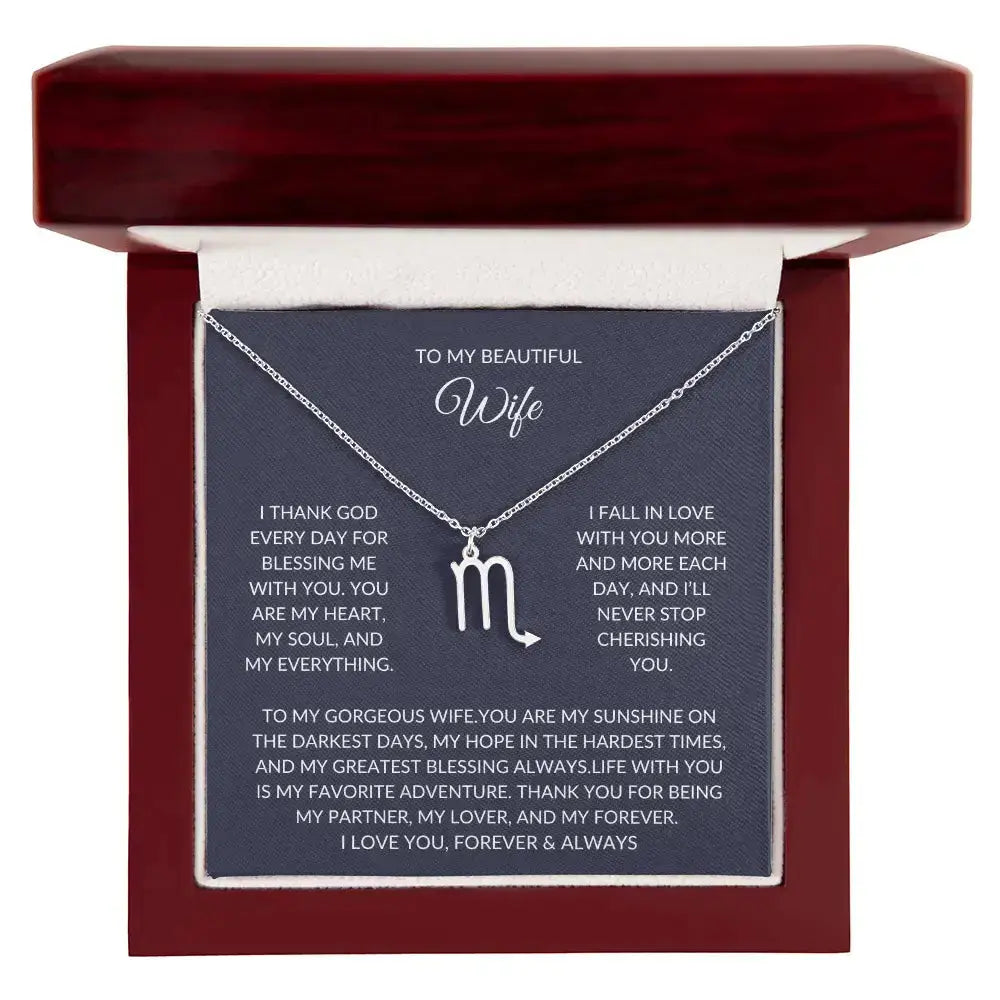 Best jewelry gifts for wife - Zodiac Symbol Necklace prime Collection Hub