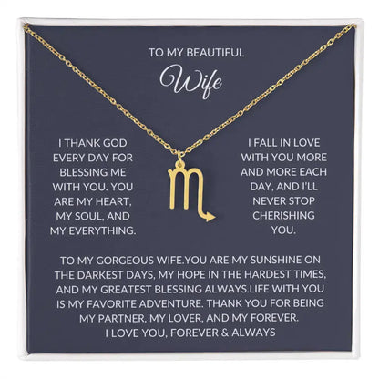 Best jewelry gifts for wife - Zodiac Symbol Necklace prime Collection Hub