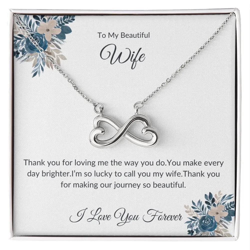 To My Precious Wife – Forever Linked Necklace – A Love That Lasts prime Collection Hub