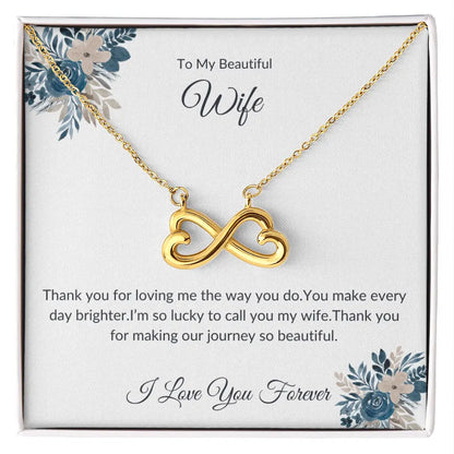 To My Precious Wife – Forever Linked Necklace – A Love That Lasts prime Collection Hub
