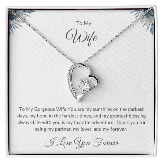 To My Gorgeous Wife – Luxury Necklace – Romantic Anniversary Gift prime Collection Hub