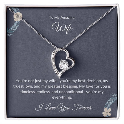 To My Beautiful Wife – Forever Love Necklace - Birthday Gift prime Collection Hub