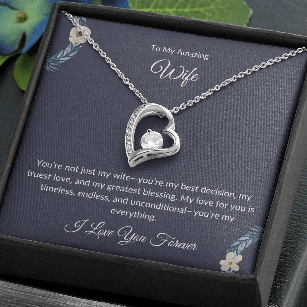 To My Beautiful Wife – Forever Love Necklace - Birthday Gift prime Collection Hub