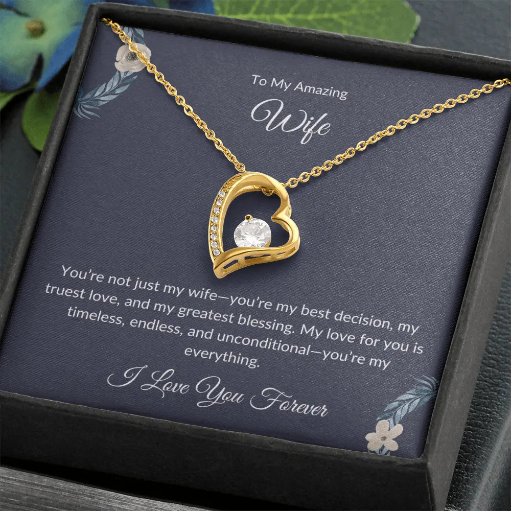 To My Beautiful Wife – Forever Love Necklace - Birthday Gift prime Collection Hub