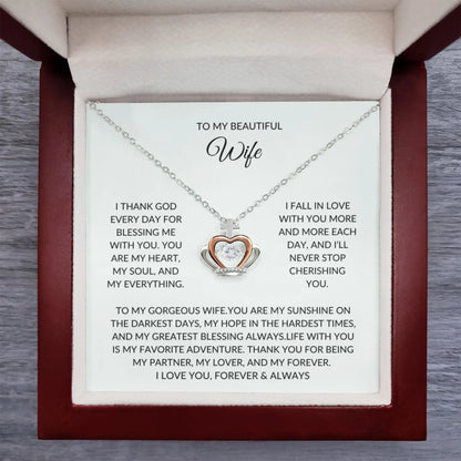 To my wife - Crown Pendant Necklace - Beautiful gift prime Collection Hub