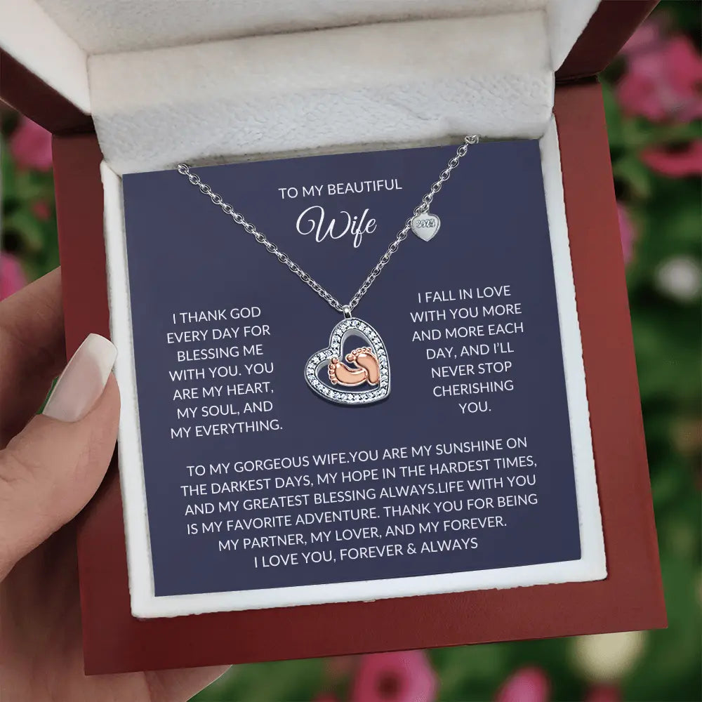 To my beautiful Wife – Elegant Necklace – A Sparkle of Love prime Collection Hub