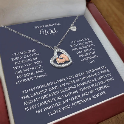 To my beautiful Wife – Elegant Necklace – A Sparkle of Love prime Collection Hub