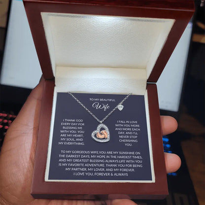 To my beautiful Wife – Elegant Necklace – A Sparkle of Love prime Collection Hub