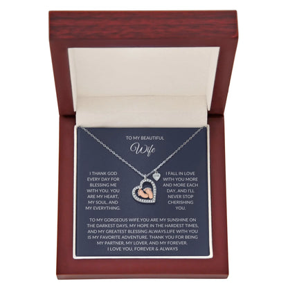 To my beautiful Wife – Elegant Necklace – A Sparkle of Love prime Collection Hub