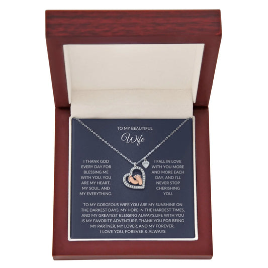 To my beautiful Wife – Elegant Necklace – A Sparkle of Love prime Collection Hub