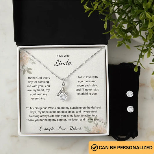 To My Beautiful Wife - Personalized Gift Set prime Collection Hub