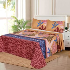 Tea Pink Geometrical - Bed Sheet Set