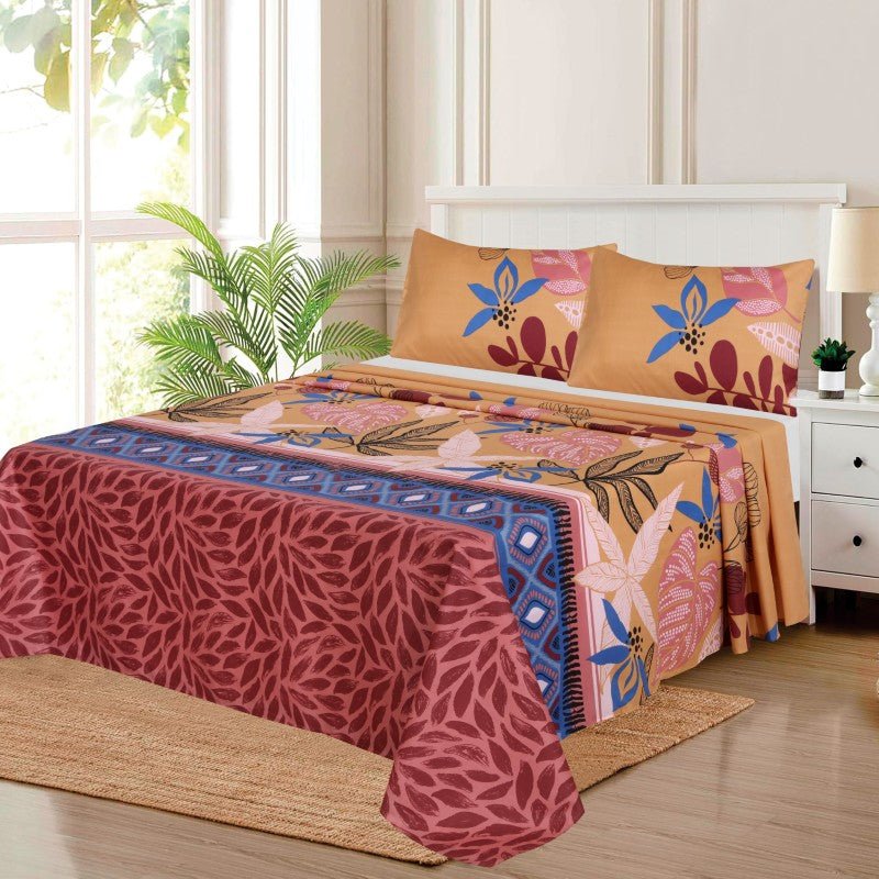 Tea Pink Geometrical - Bed Sheet Set